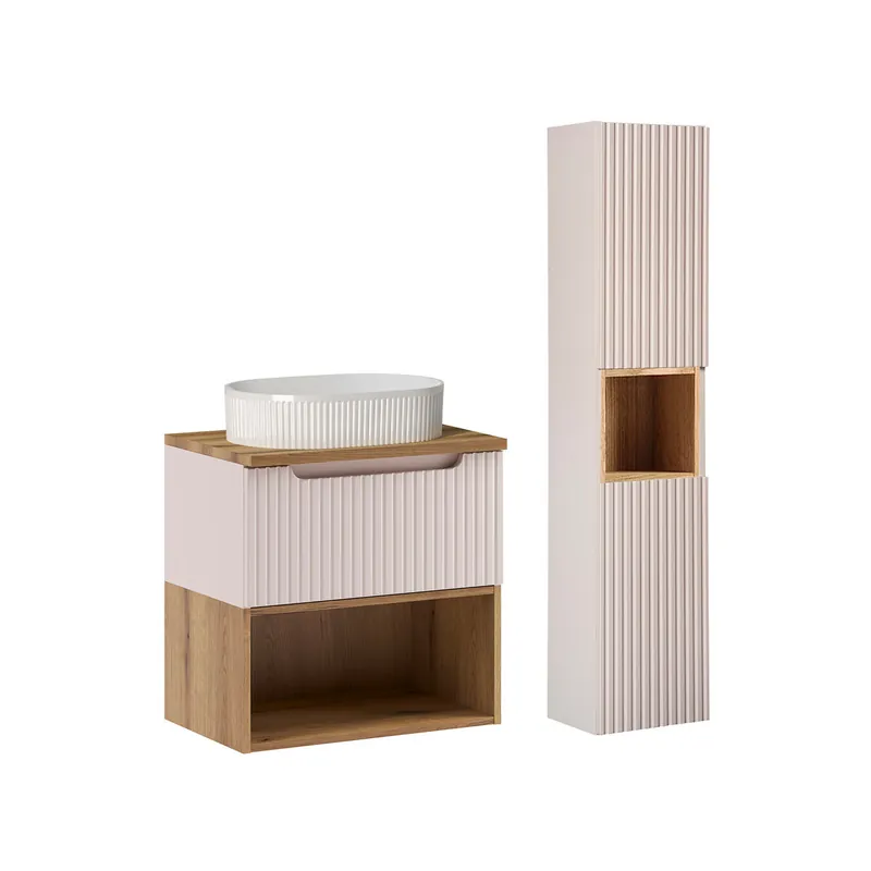 Mueble lavabo 60cm y mueble Riva Cashmere y Madera - Baño
