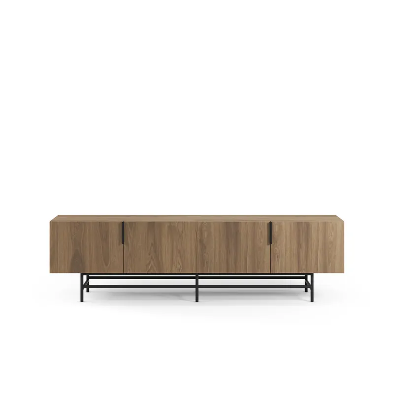 Mueble tv 200cm 4 puertas crema DIAL - Muebles