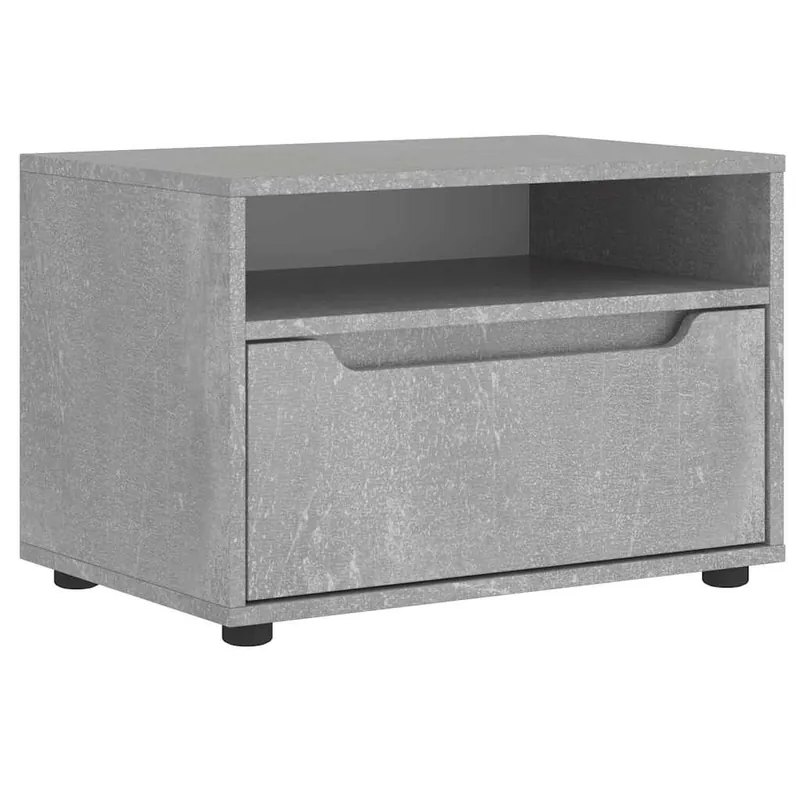 Mueble de TV VISNES negro 60x40x38 cm madera de ingeniería - Muebles