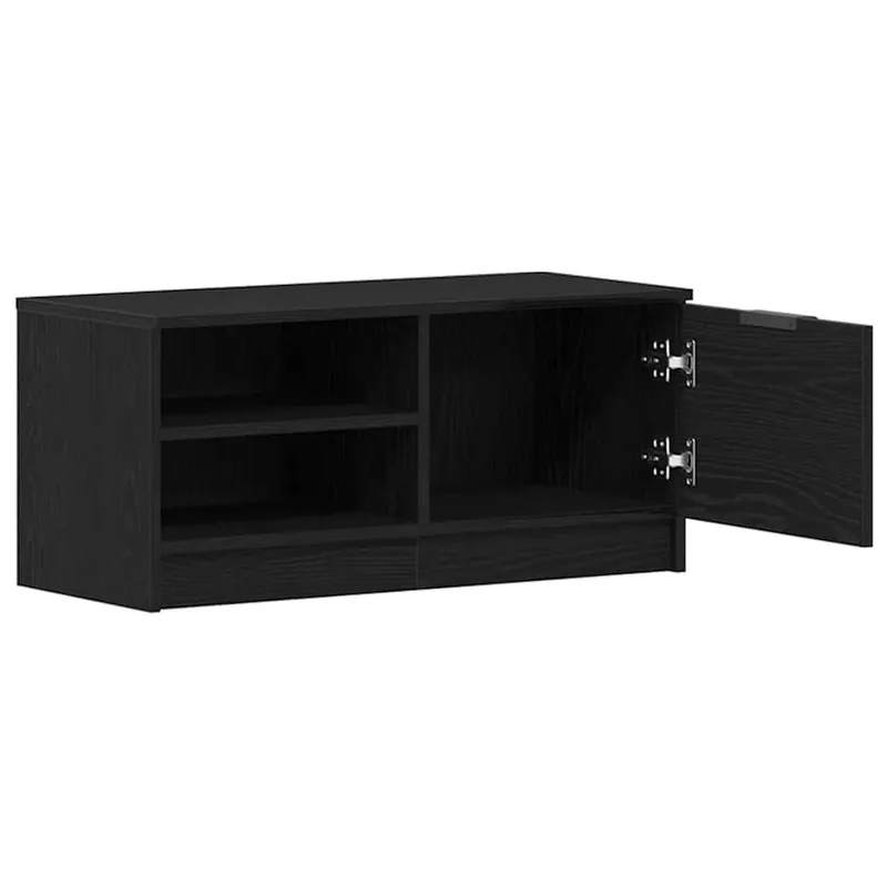 Gabinete de TV Negro 80 x 35 x 36.5 cm Madera contrachapada - Muebles