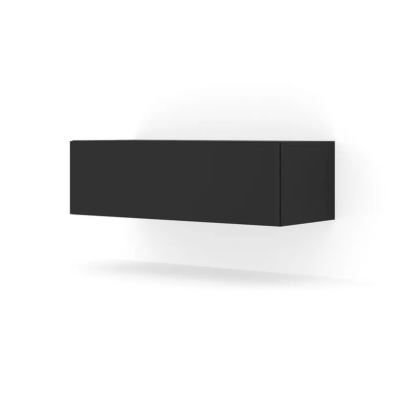 Mueble TV de pared 1 puerta 100 cm Bali Negro - Muebles