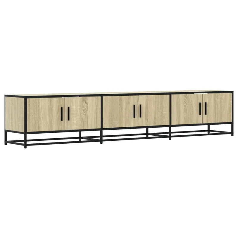 Mueble TV - Mesa de TV madera de ingeniería roble Sonoma 210x35x41 cm