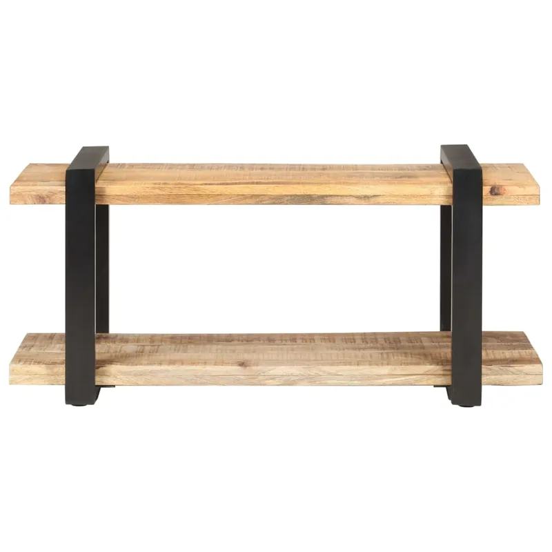 Mueble TV - Mesa de TV de madera maciza de mango rugosa 90x40x40 cm