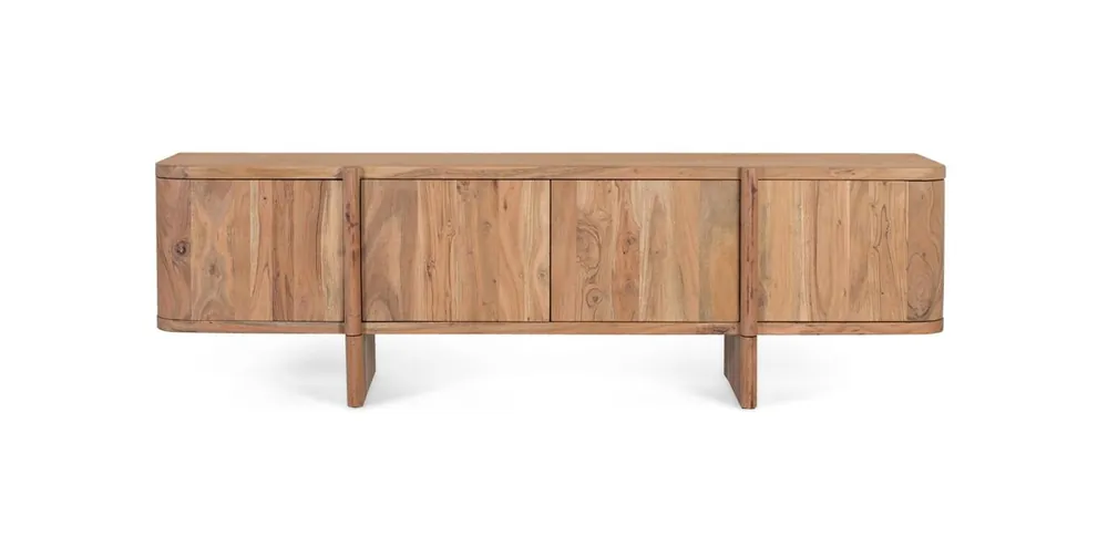 Mueble tv fabricado en madera maciza de acacia - Muebles