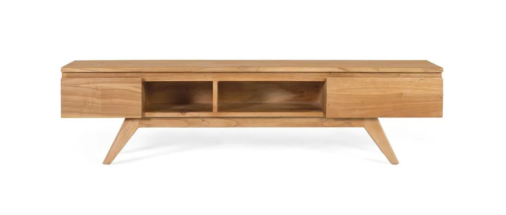 Mueble tv fabricado en madera maciza de mindi - Muebles