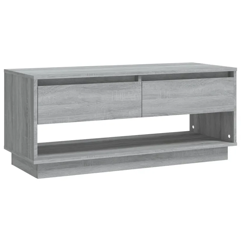 Mueble TV - Mesa de TV madera de ingeniería gris Sonoma 102x41x44 cm