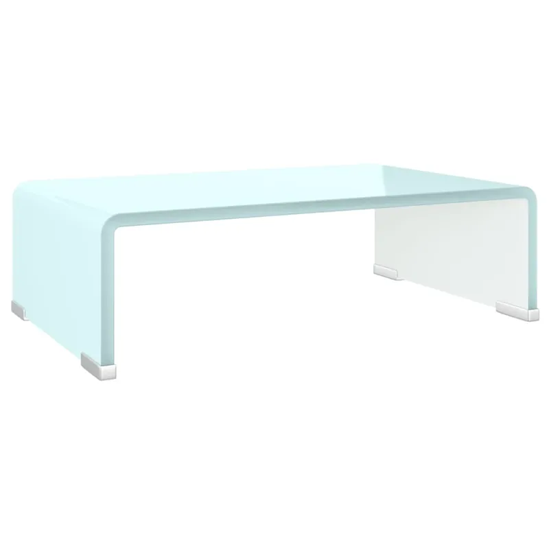 Mueble TV - Mesa de TV/Elevador de monitor cristal verde 40x25x11 cm