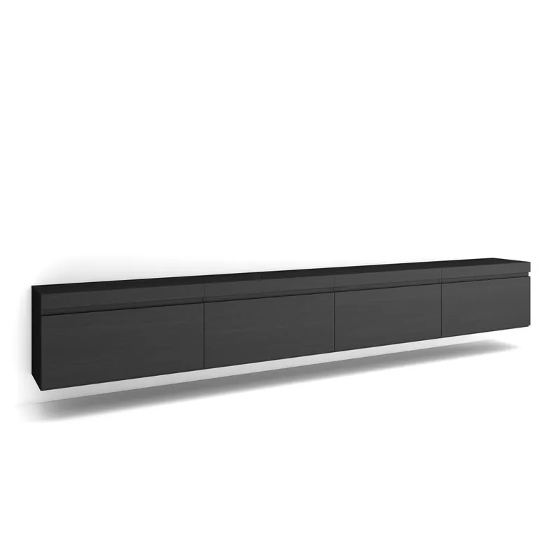 Mueble TV, Televisión, Muebles de salón, almacenaje, 320x35x45cm, Para TV gran formato, Colgado, Suspendido, Estilo Moderno, Cemento