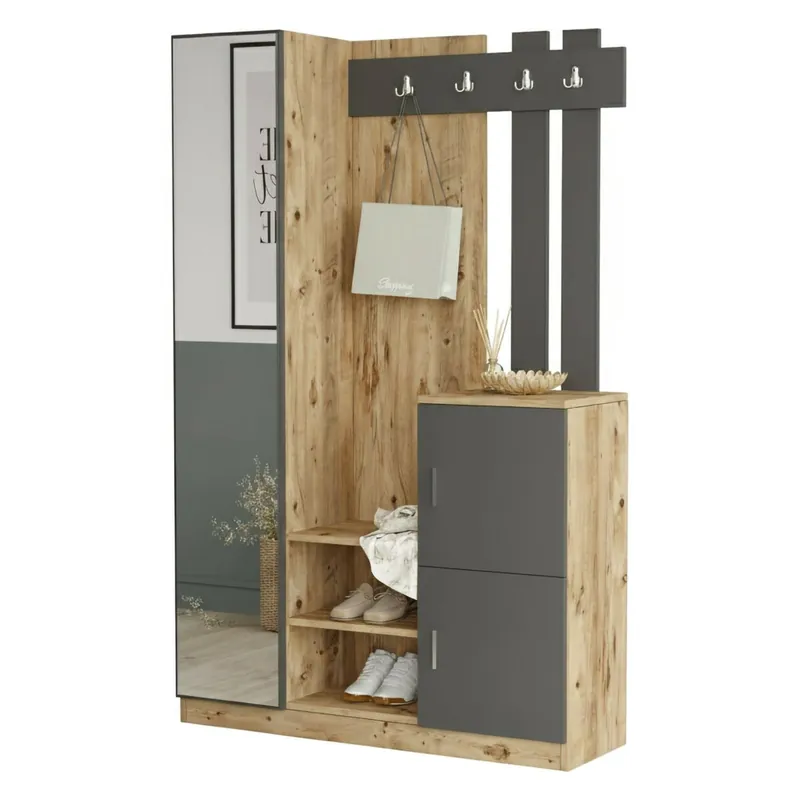 Móveis de entrada com efeito madeira - Muebles