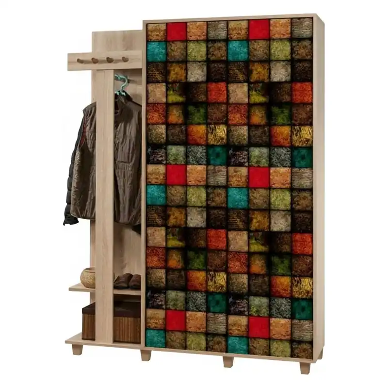 Móveis de entrada com efeito madeira - Muebles