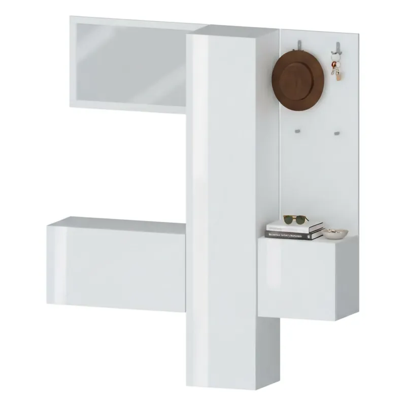 Móveis de entrada com efeito madeira - Muebles