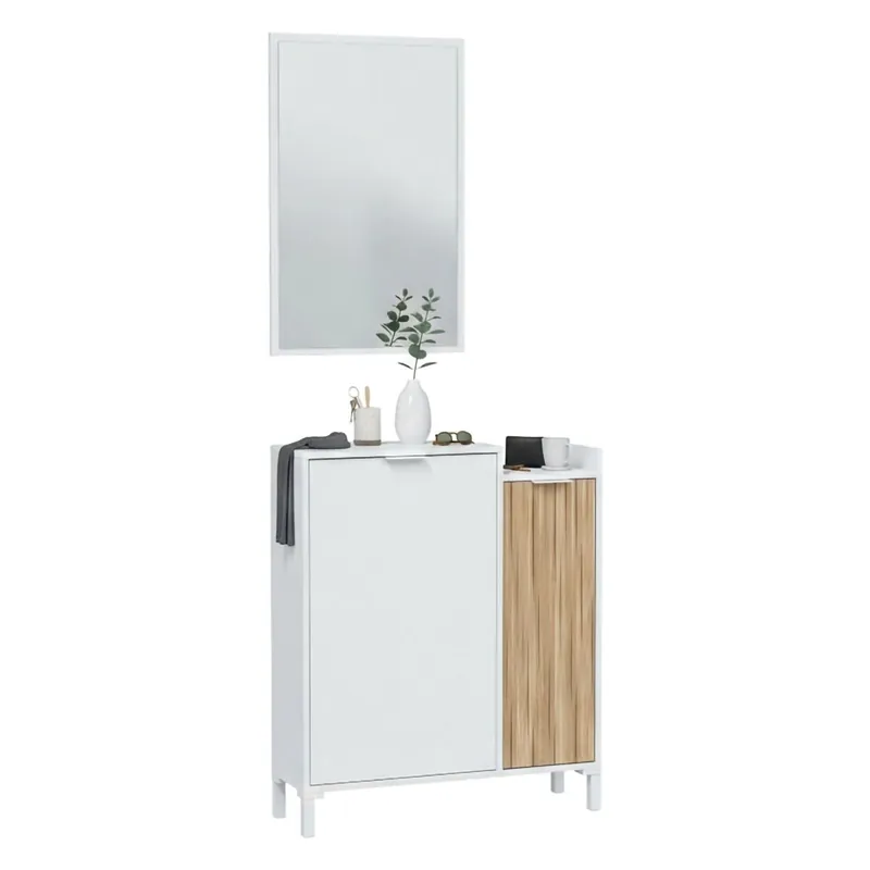 Móveis de entrada com efeito madeira - Muebles