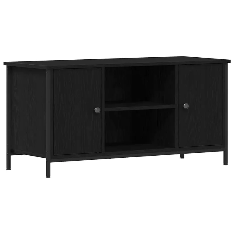 Gabinete de TV Roble negro 100 x 40 x 50 cm - Muebles