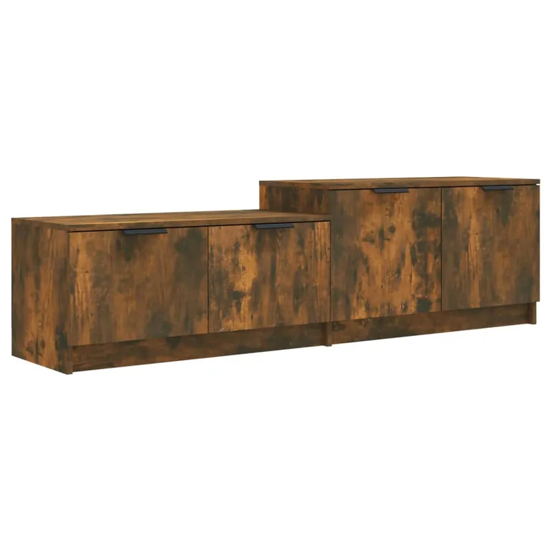 Mueble para TV madera contrachapada roble ahumado 158,5x36x45cm - Muebles