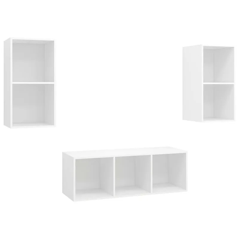 Juego de muebles de salón 3 piezas madera ingeniería roble Sonoma