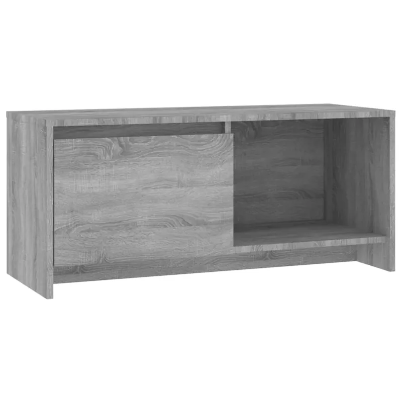 Mueble de TV madera de ingeniería roble ahumado 90x35x40 cm - Muebles