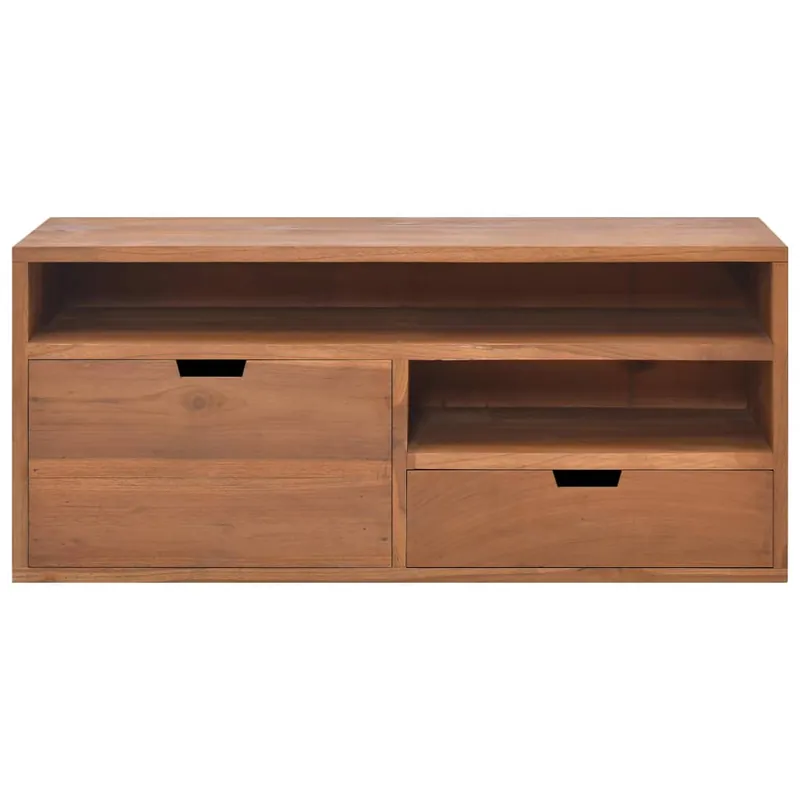 Mueble para TV de madera maciza de teca 90x30x40 cm - Muebles