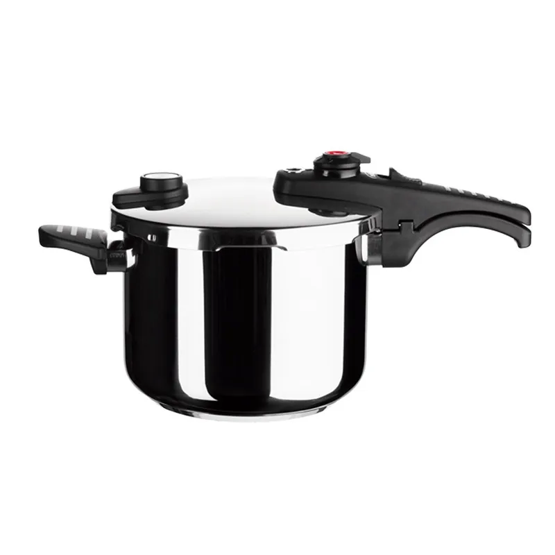 G-SOLA Olla a presión 6 L – Acero inoxidable 18/10, triple seguridad, niveles rápida y súper rápida, apta inducción y lavavajillas, incluye recetario David de Jorge