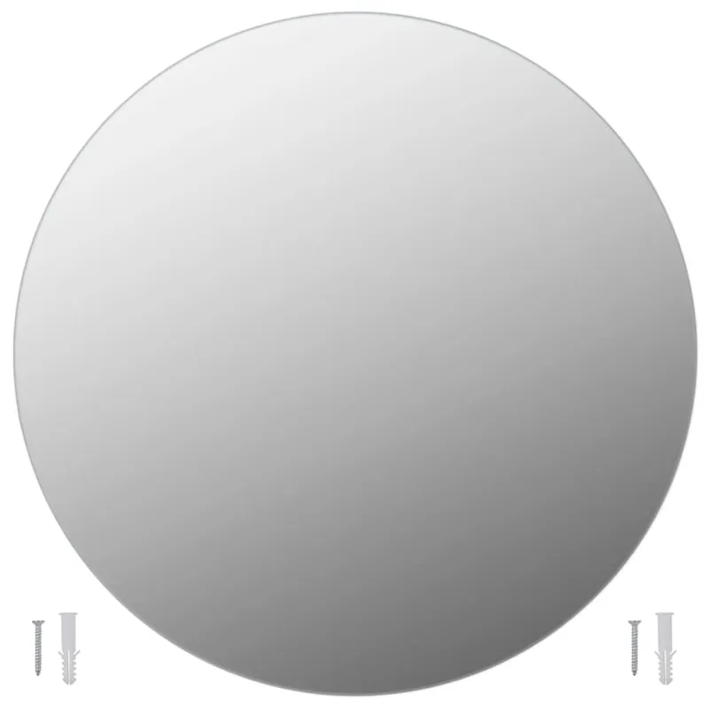 Pack de 2 espejos redondos de pared vidrio Ø50 cm - Baño