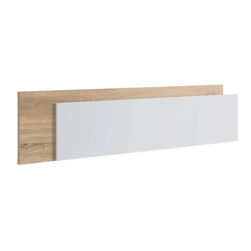 Pack de Dormitorio con Cabecero + 2 Mesitas de Noche y Sinfonier Roble Cambrian y Blanco Mate - Muebles
