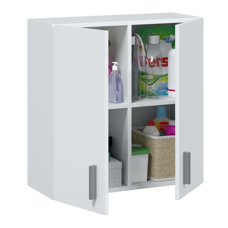 Pack Idara Armarios Multiusos Auxiliares Color Blanco Cocina Cuarto Colada Despensa Muebles Almacenaje