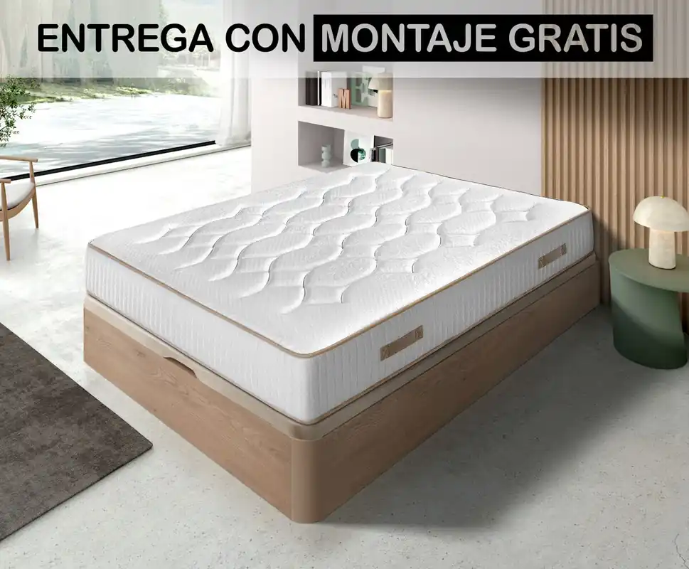 Pack SHERPA 28 150x190cm ensacado y canapé nut SOMNALIS - Descanso