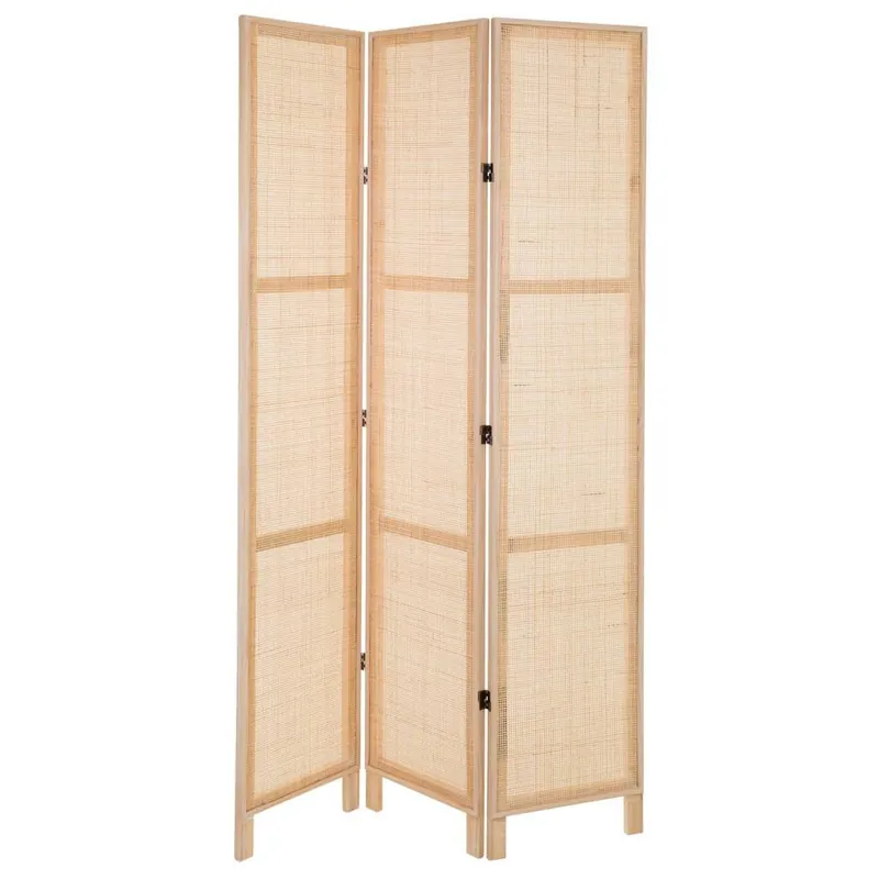 Biombo de madera y rejilla marrón (40x3)x2.5x200 - Decoración