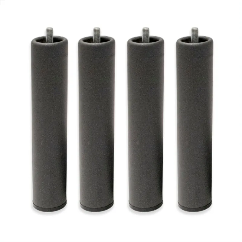 Patas Somier 40 cm - 4 uds - Rosca métrica 10mm - Patas Redondas Metálicas