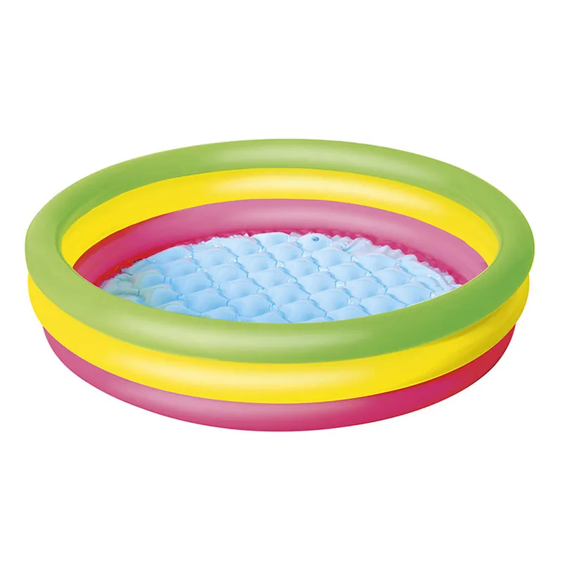 Bestway Piscina Hinchable Infantil 3 Aros Suelo Acolchado 102x25 cm +2 Años Jardin 51104 - Jardín