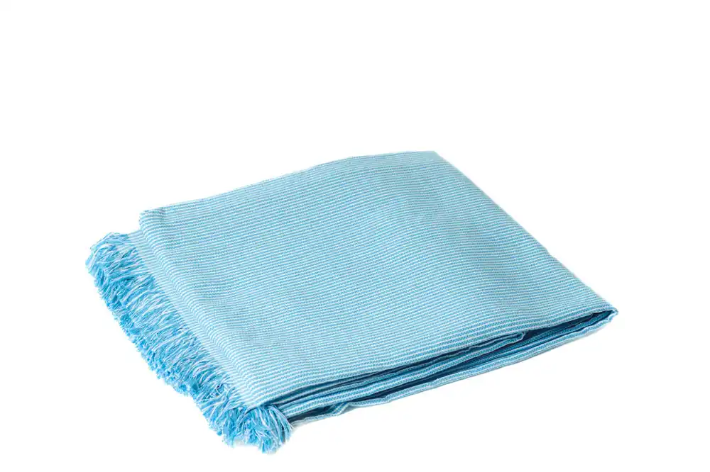 Plaid multiusos rayas 180x260cm color azul - Textil