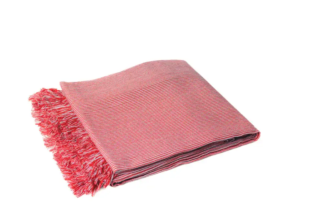 Plaid multiusos rayas 180x260cm color rojo - Textil