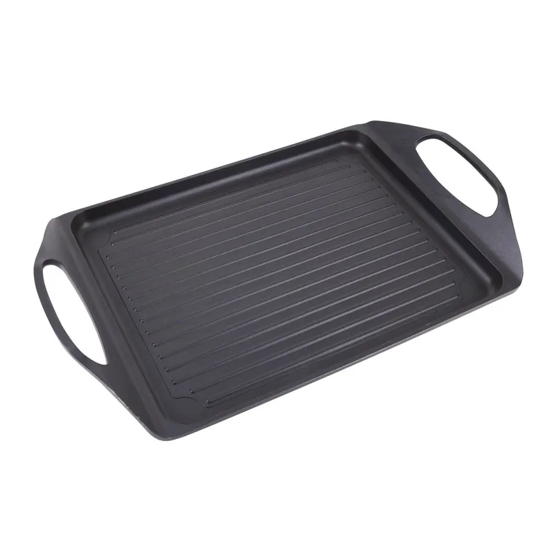 San Ignacio AGROS Plancha asador 34x26cm en aluminio fundido color Negro - Cocina