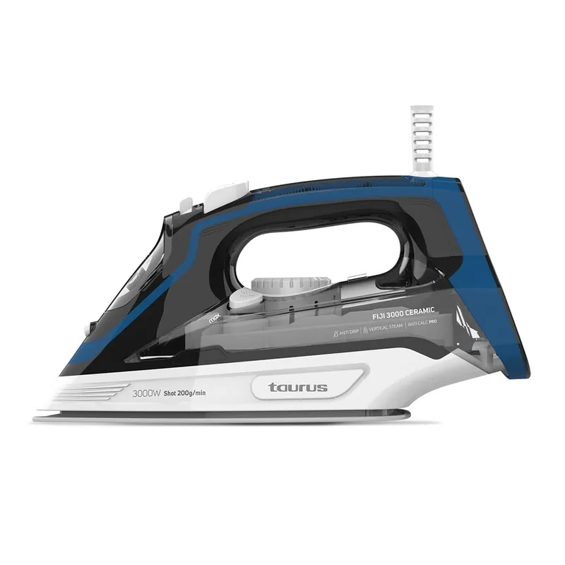 Plancha de vapor 3000W 45g/min TAURUS FIJI 3000 CERAMIC STI3000 - Electrodomésticos