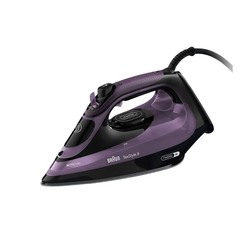Plancha de vapor Braun SI9661VI 3100W suela EloxalPlus 250 g/min morado - Electrodomésticos