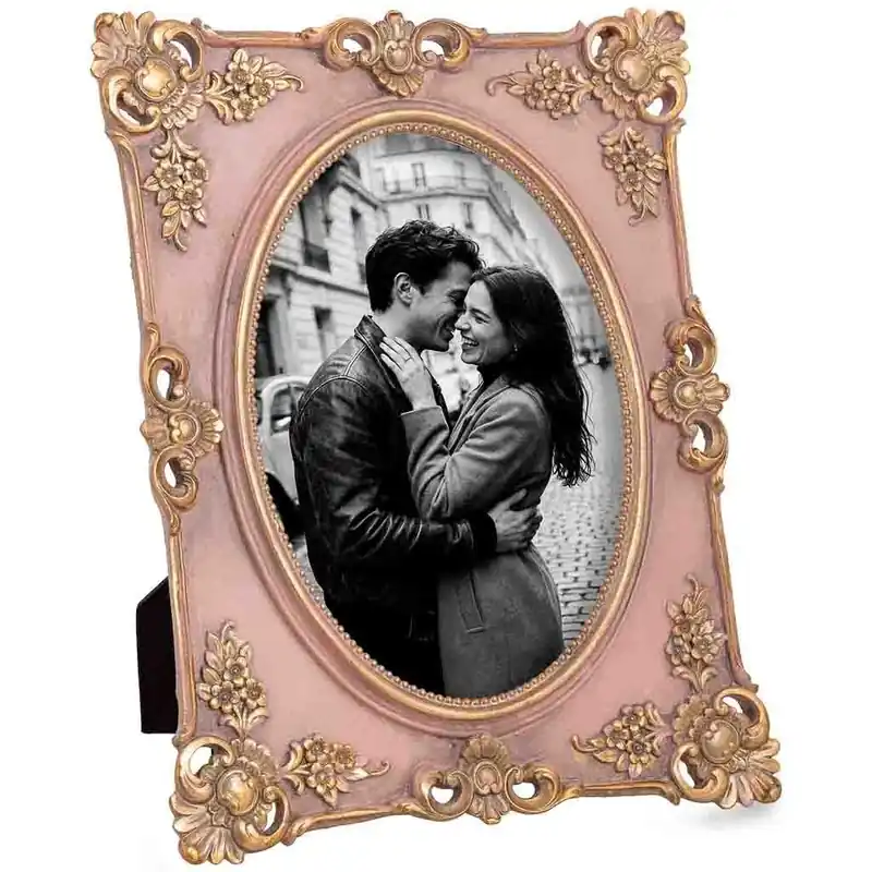 Porta fotos 13X18 rosa 19,1x1,7x24,1h cm - Decoración