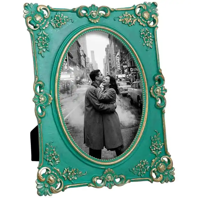 Porta fotos 13X18 azul 19,1x1,7x24,1h cm - Decoración
