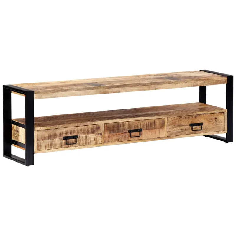 Práctico mueble buffet para TV de diseño 150 cm de madera maciza de mango 2502013 - Muebles
