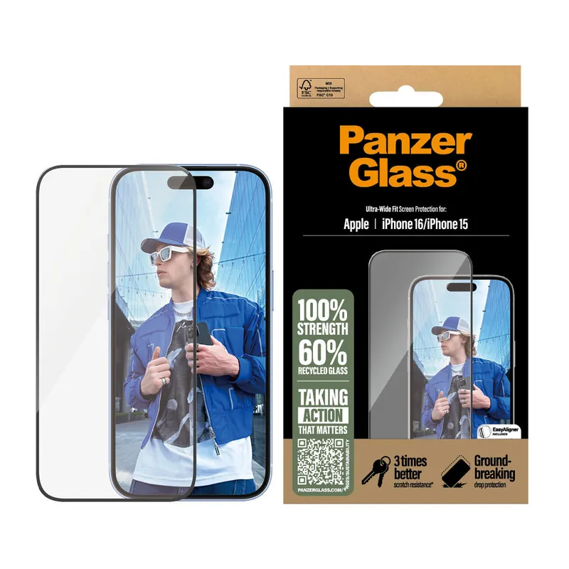 Protector de Pantalla Panzer Glass 2861 Apple - Electrónica