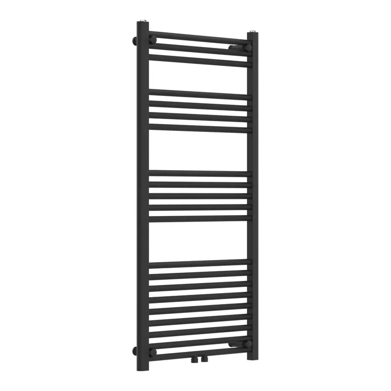 Radiador toallero mural Voss 574 W 21 tubos acero 120x60cm - Negro [neu.haus]