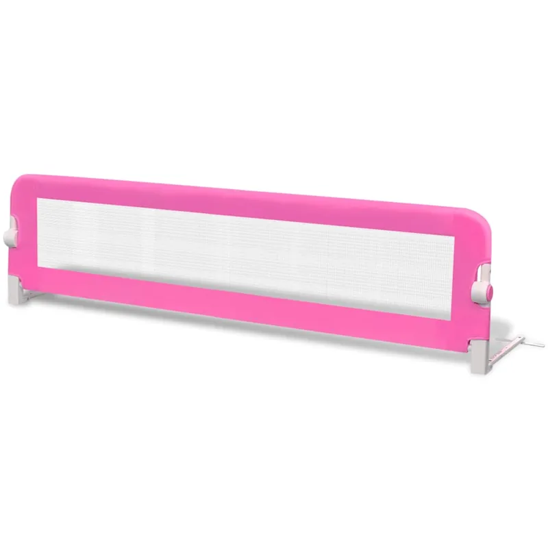 vidaXL Barandilla de seguridad cama de niño 150x42 cm rosa - Bebé