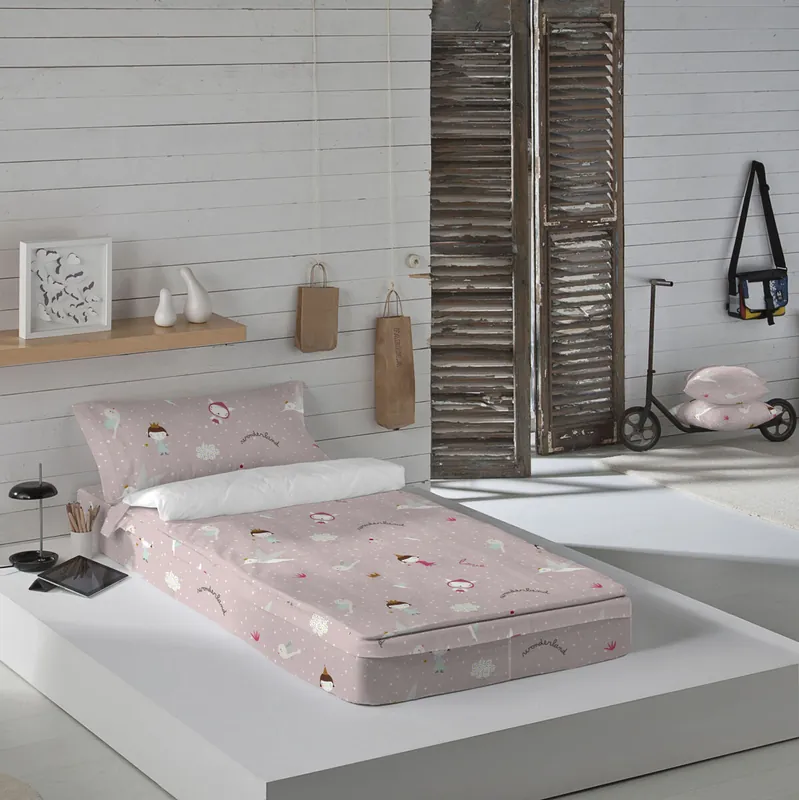 SACO NORDICO CON RELLENO WONDERLAND REV PINK CAMA 105 - Textil
