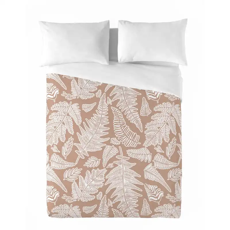 SANDAL - Funda Nórdica Estampada cama 90 - Algodón Extrasuave - Incluye 1 Funda de Almohada - BOSCO PEACH