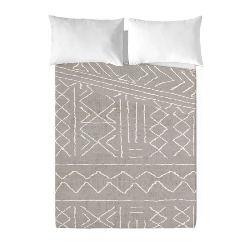 SANDAL - Juego de Sábanas Estampadas 2 Piezas Cama 90 - Algodón Extra Suave - Incluye Sábana Encimera + 1 Funda de Almohada - NAUEK LINEN