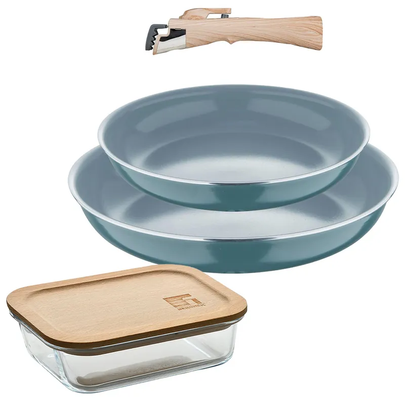 Sartenes Ø22Ø26cm inducción Click&Cook y Hermético - Cocina