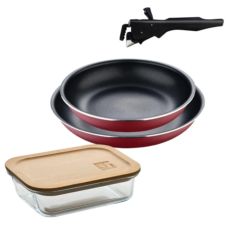 Sartenes Ø22Ø26cm inducción Click&Cook y Hermético - Cocina