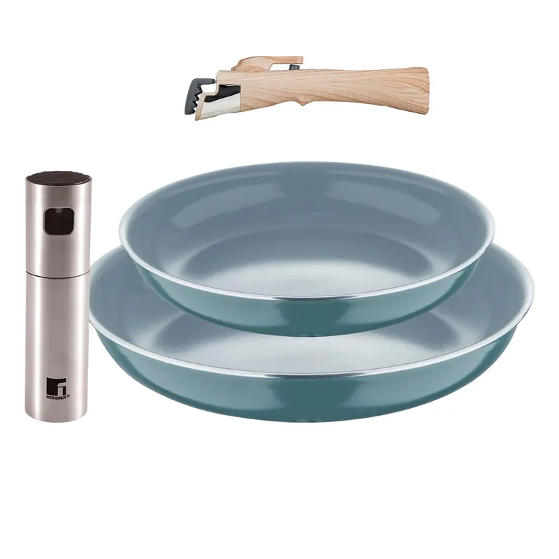 Sartenes Ø22Ø26cm inducción Click&Cook y Pulverizador de aceite - Cocina