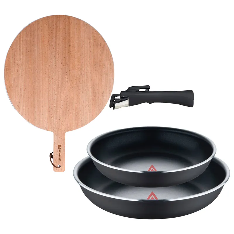 Sartenes Ø22Ø26cm inducción Click&Cook y Tabla de corte - Cocina