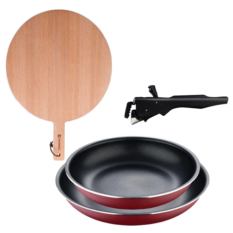 Sartenes Ø22Ø26cm inducción Click&Cook y Tabla de corte - Cocina
