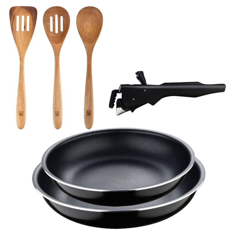 Sartenes Ø22Ø26cm inducción Click&Cook y Utensilios de cocina