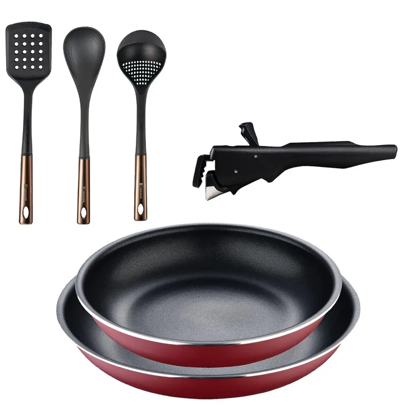 Sartenes Ø22Ø26cm inducción Click&Cook y Utensilios de cocina